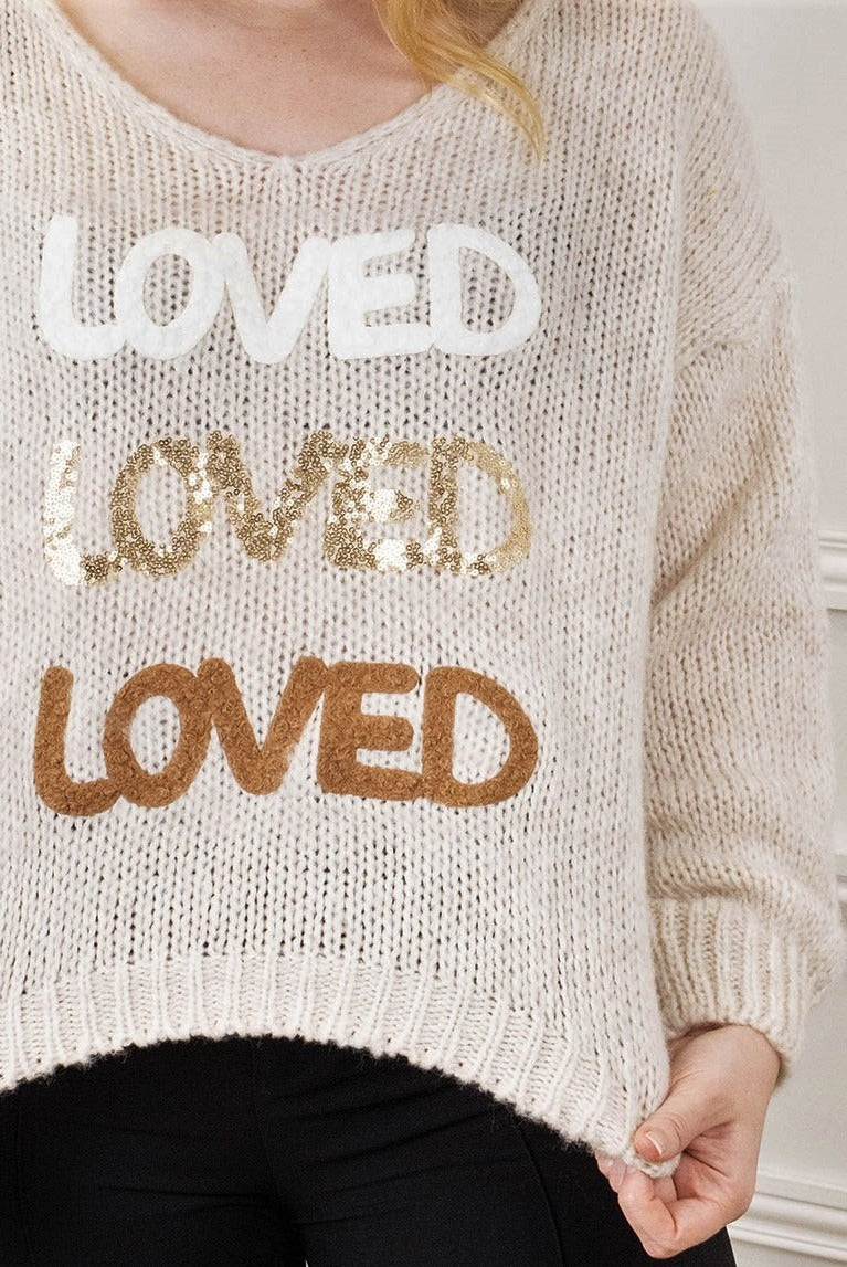 CS Knit Sweater Loved