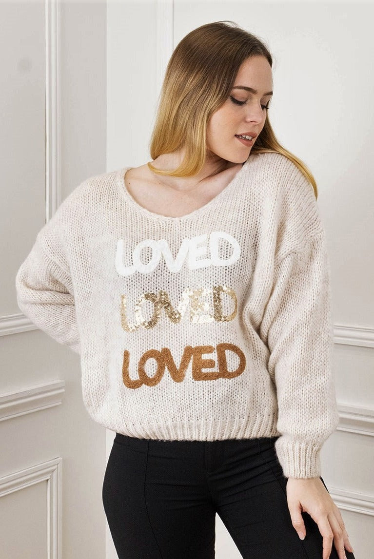 CS Knit Sweater Loved