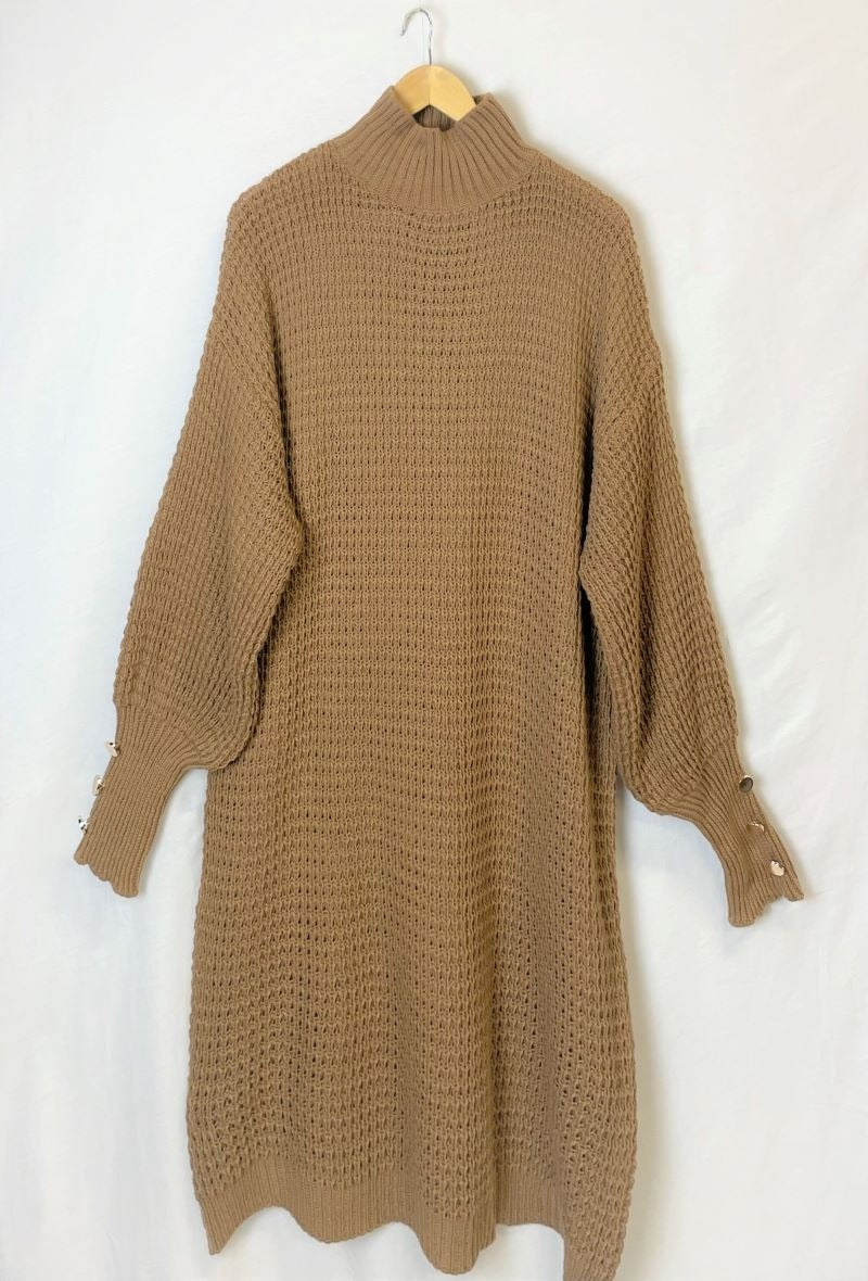 CS Puff Sleeve Dress Taffy