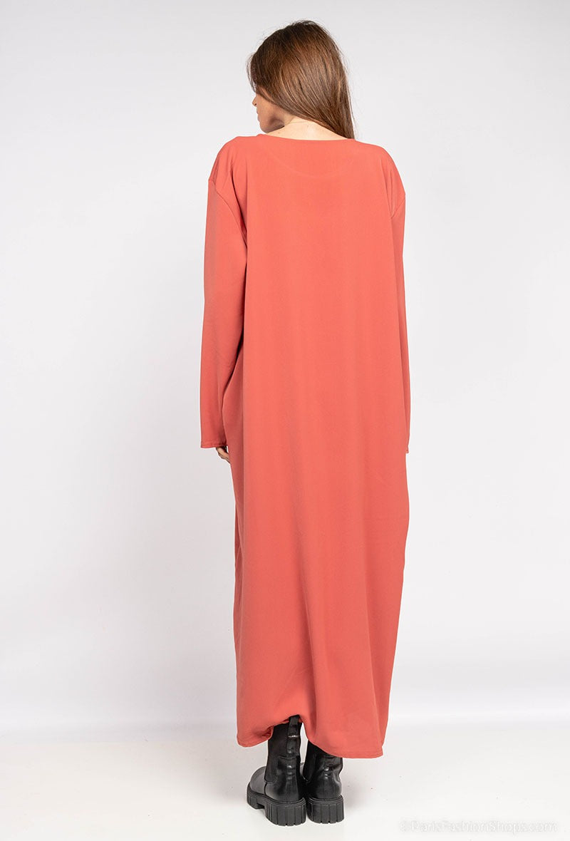 IMOD Long Dress Satin Pink