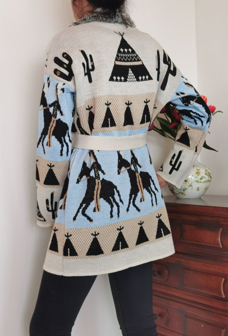 ZF Boho Cardigan Beige