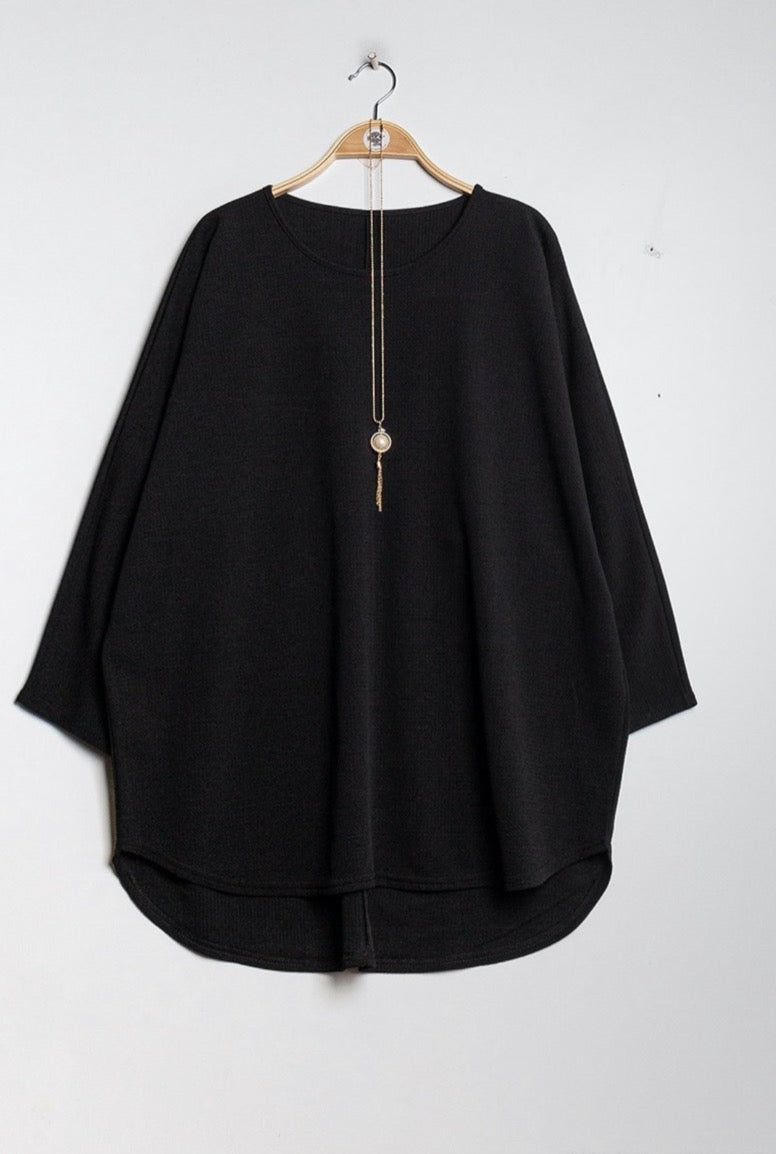 BF Loose Tunic With Necklace