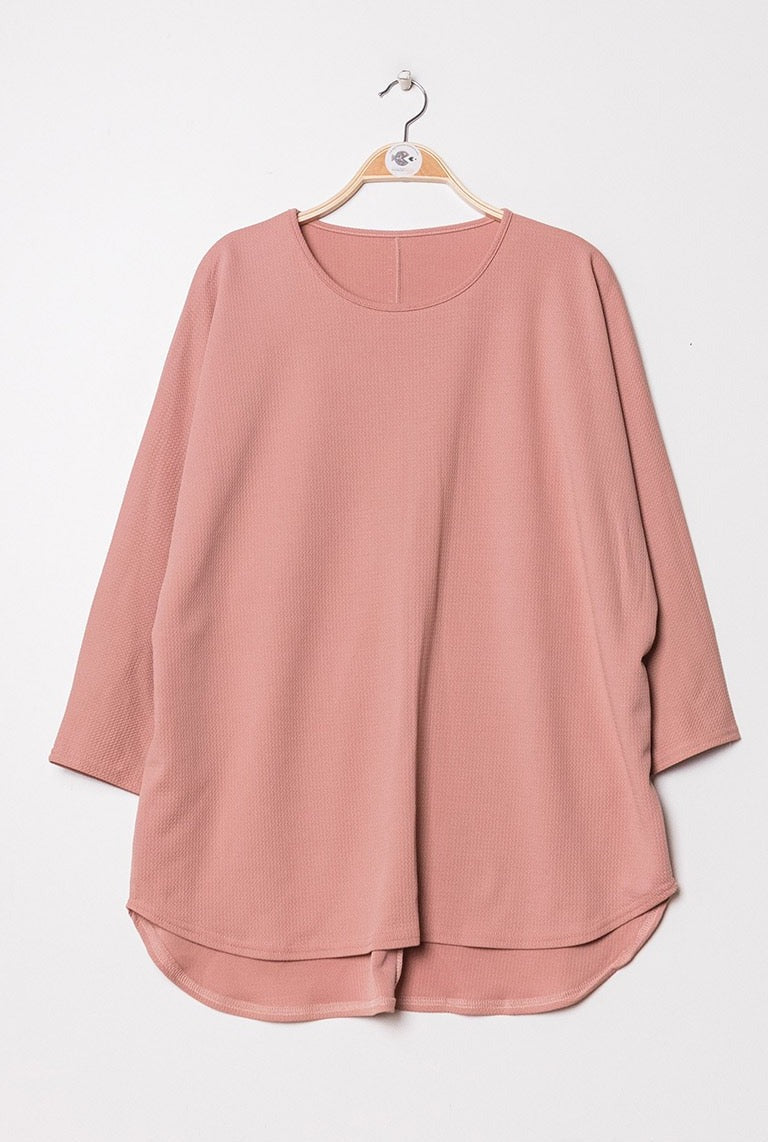 BF Loose Tunic Sweater Rose