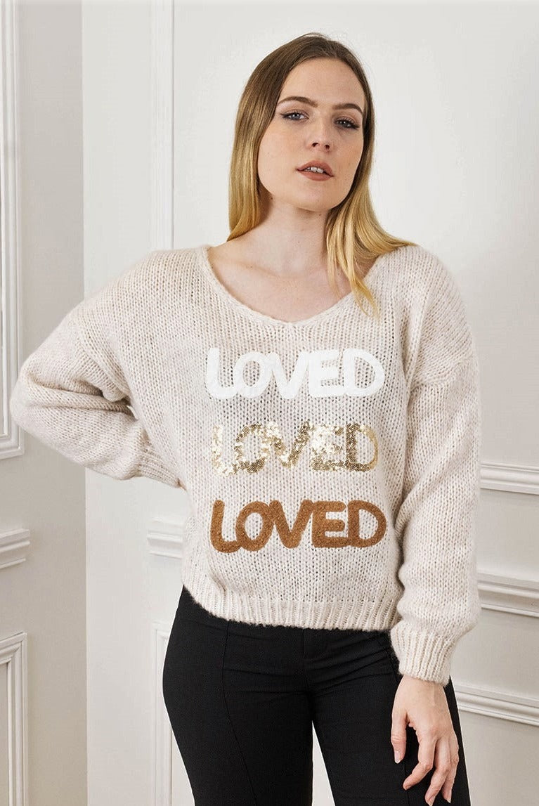 CS Knit Sweater Loved
