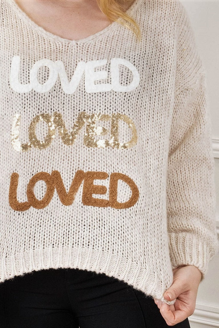 CS Knit Sweater Loved 