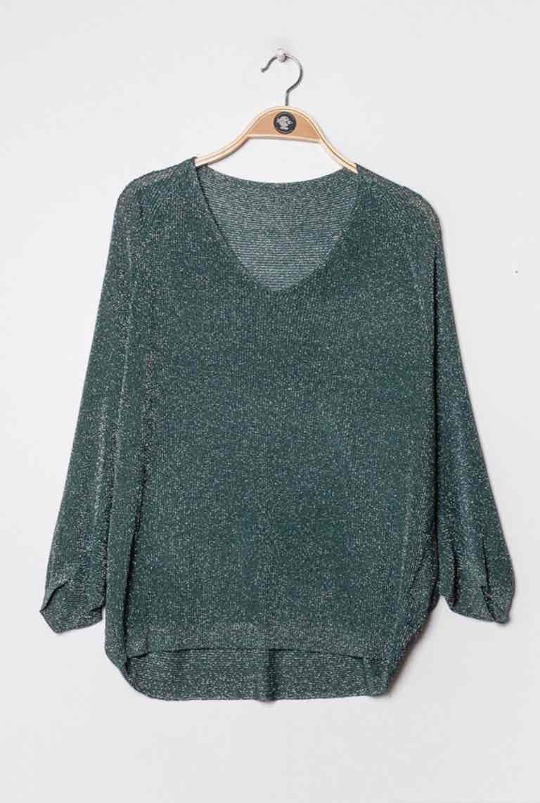 D&Z Iridescent Sweater Green