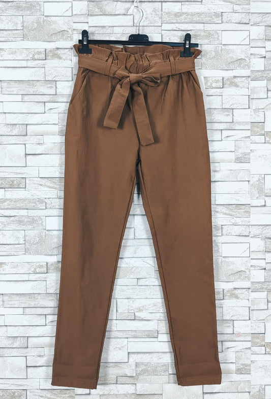 NS Paperbag Pants Brown