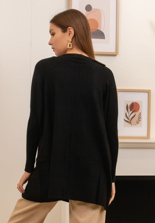 LR Loose Sweater Black