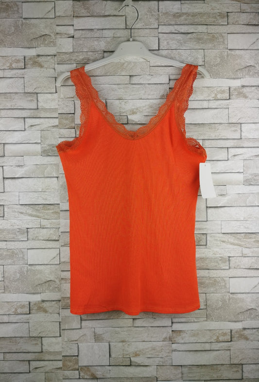 NS Lace Tank Top Orange