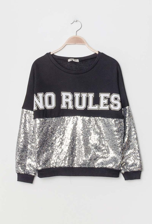 HD Sweatshirt NoRules Black