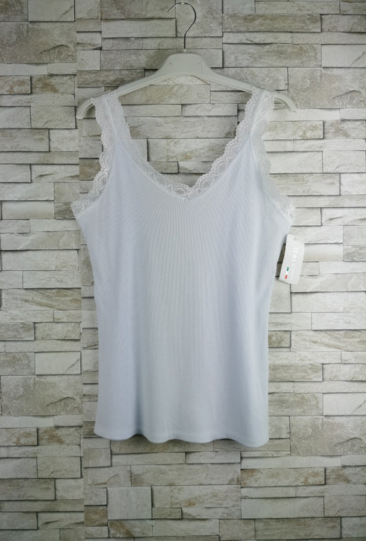 NS Lace Tank Top White