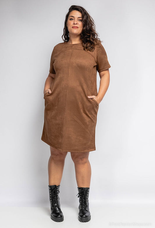 VS Chocolate Suede Dress