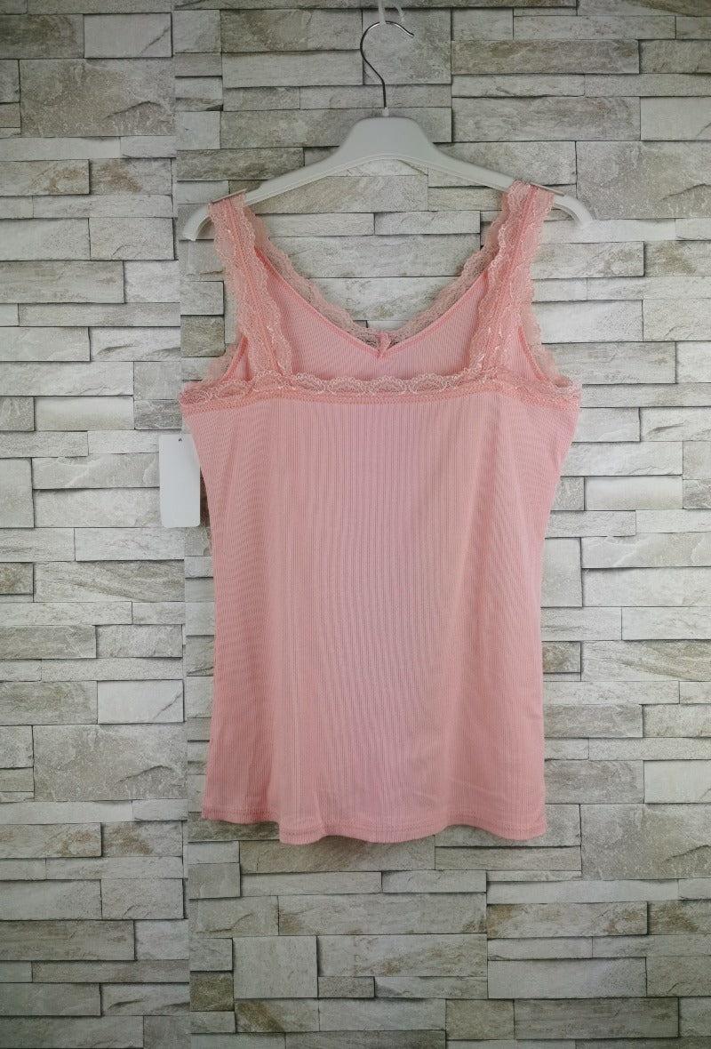 NS Lace Tank Top Pink