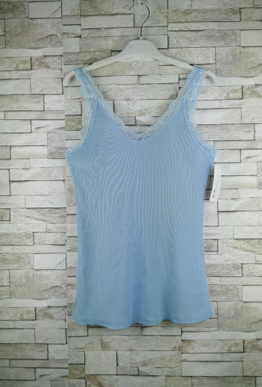 NS Lace Tank Top Sky Blue