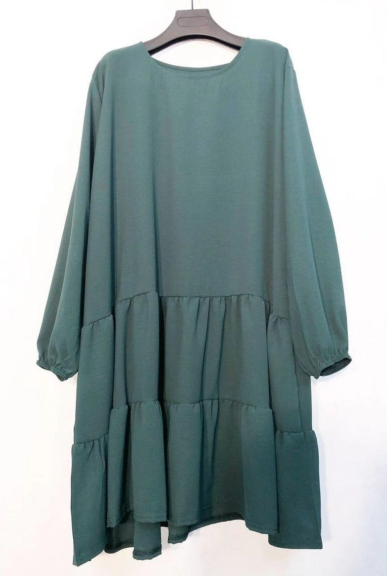 IMOD Ruffled Poppy Dress Green