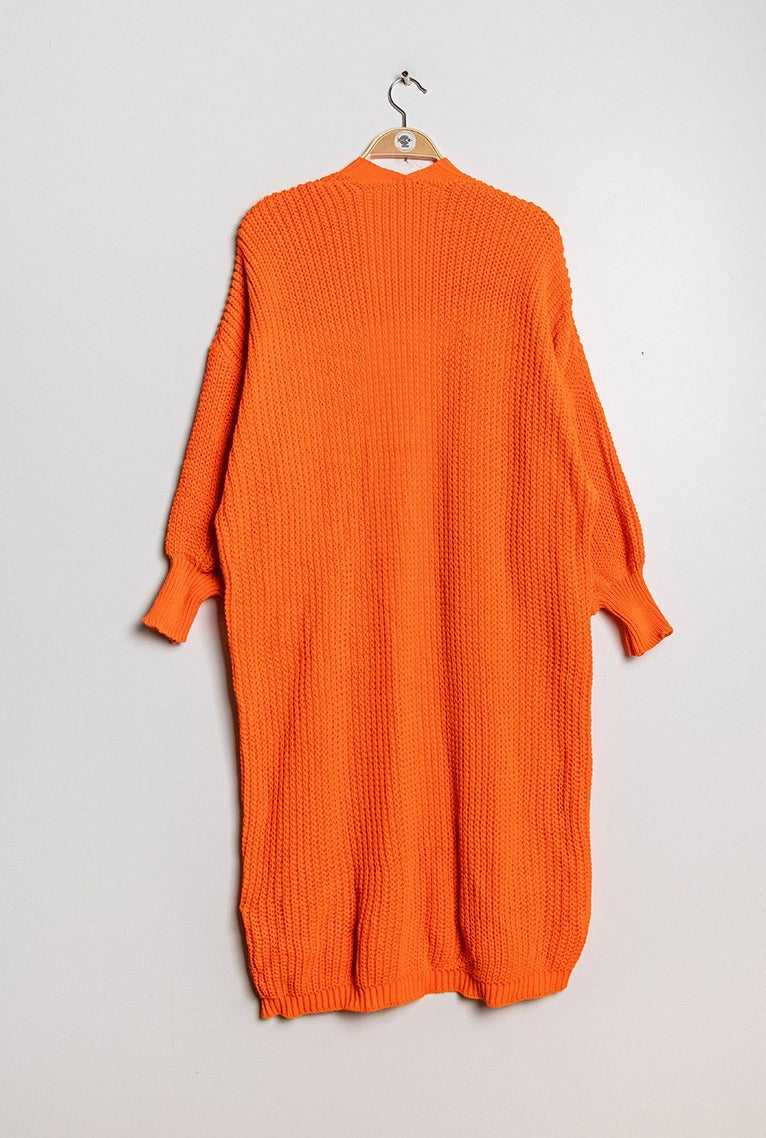 LP Chuncky Cardigan Orange