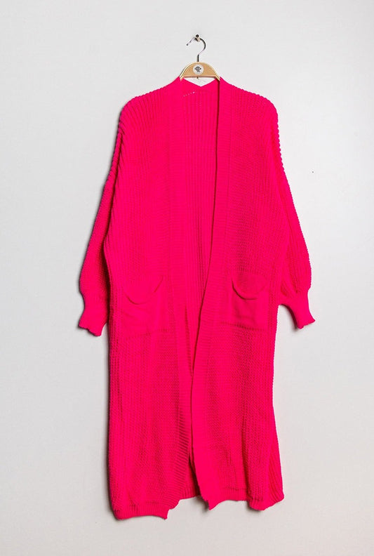 LP Chuncky Cardigan Fuchsia