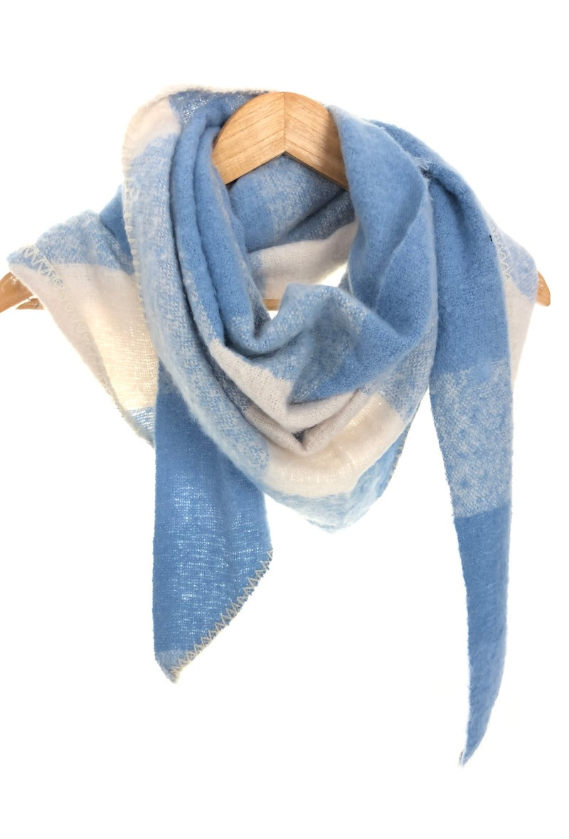 LD Scarf Triangle Blue