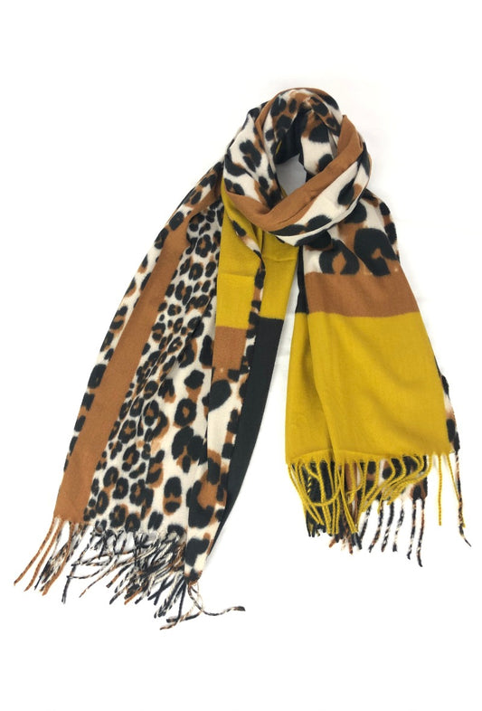 LD Scarf Animal Yellow