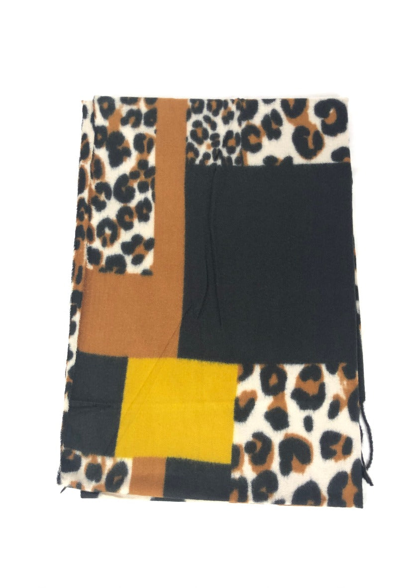 LD Scarf Animal Yellow
