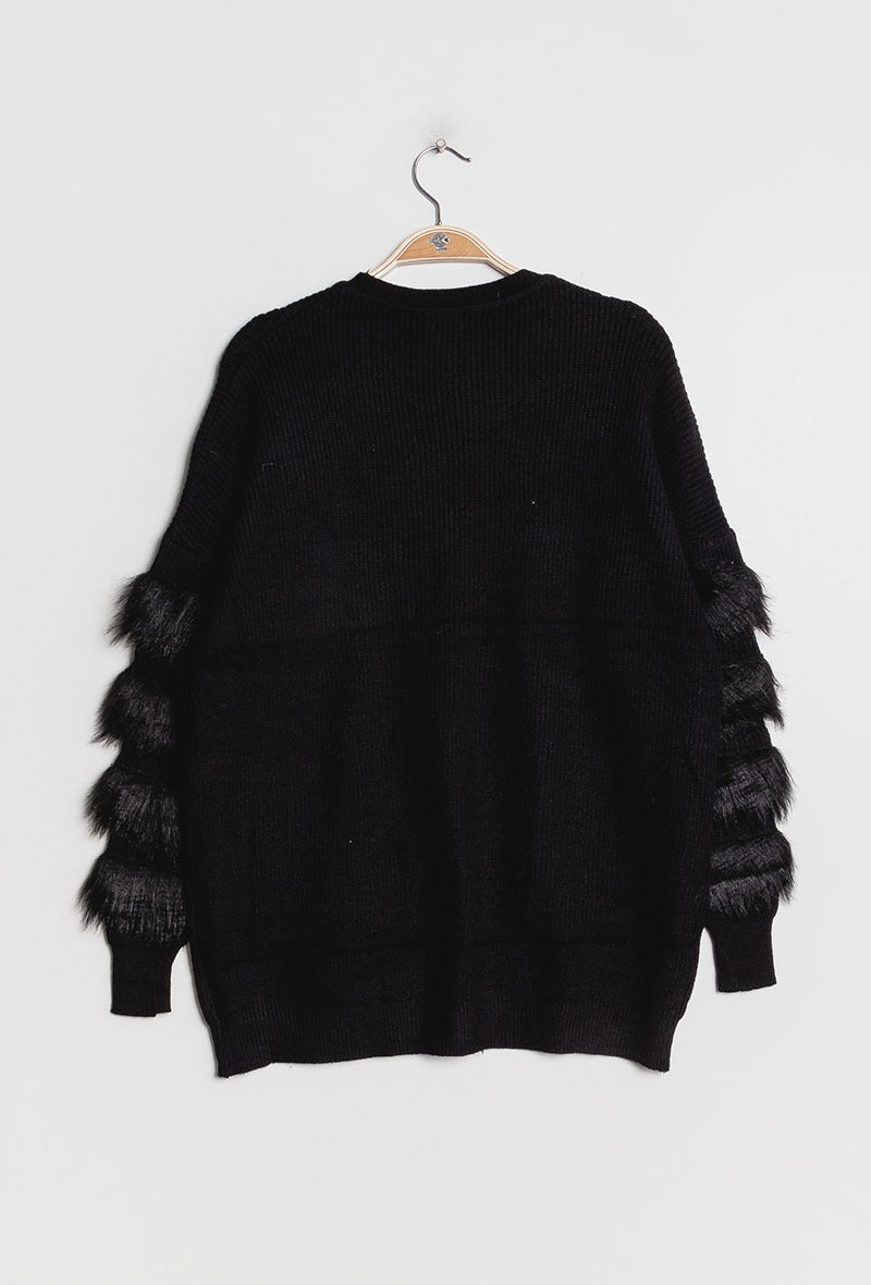 NF Sweater Pluche Black 2