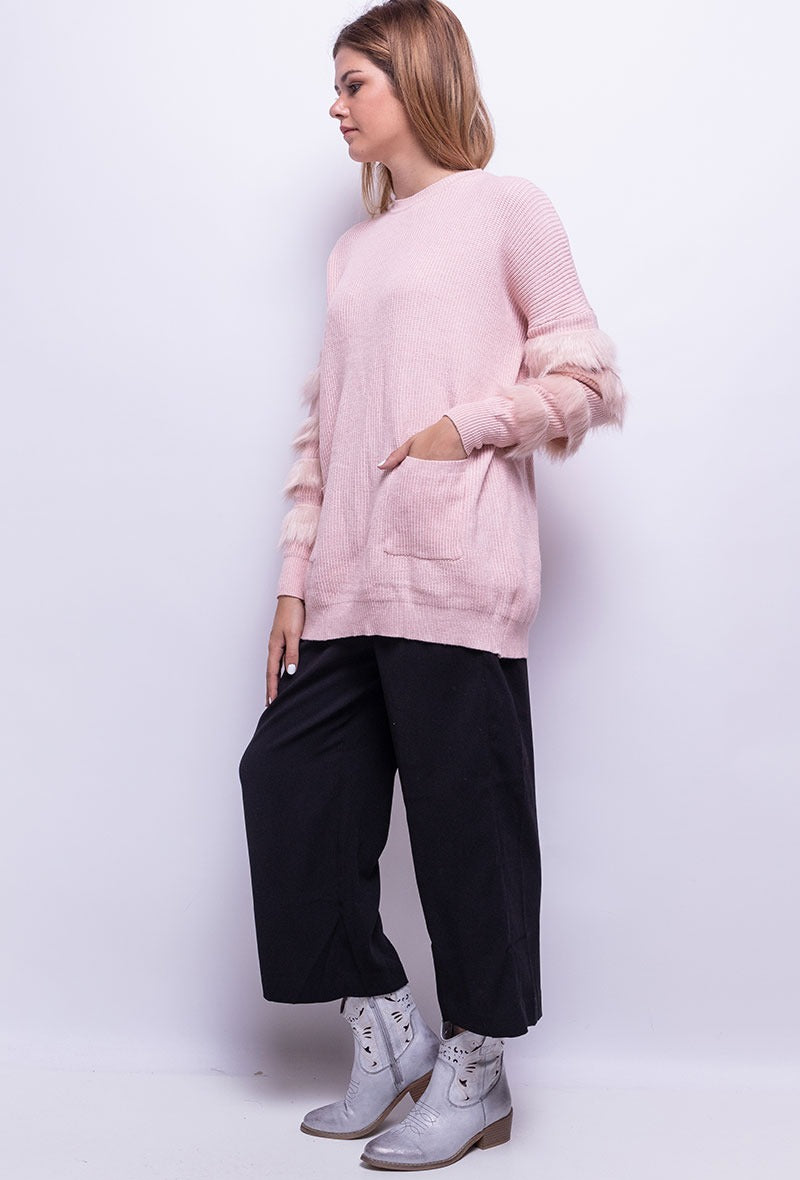 NF Sweater Pluche Pink 3