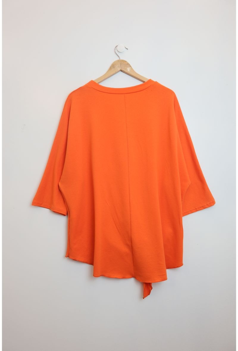 SM Lace up Shirt Orange